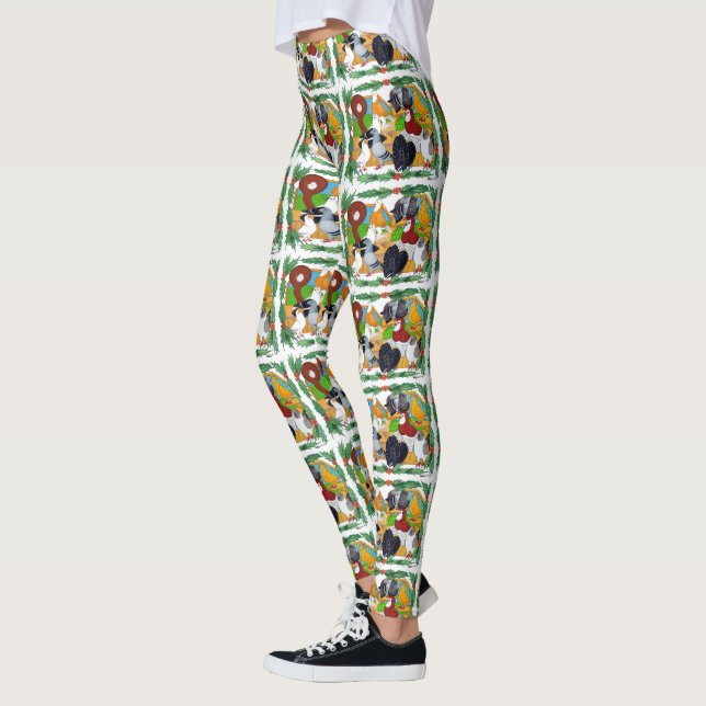 Legging Pombos de Natal (Esquerda)