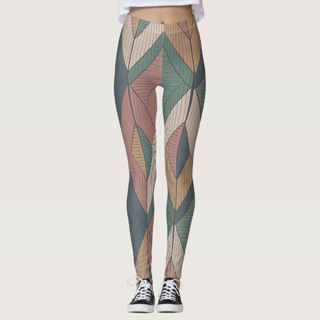Legging Ponta de Seta Parang - Motivo Batik Bali (Frente)