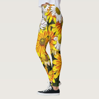 Legging Ponte de margaridas das flores