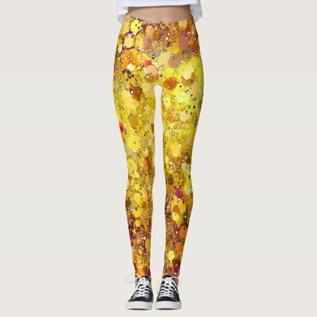 Legging Pontos Amarelos Sunshine (Frente)