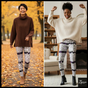 Legging Pontos Dalmáticos com linhas pretas