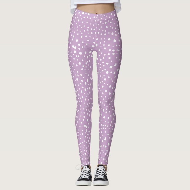 Legging Pontos Dalmáticos Lilac, Pontos Dalmáticos, pontos (Frente)