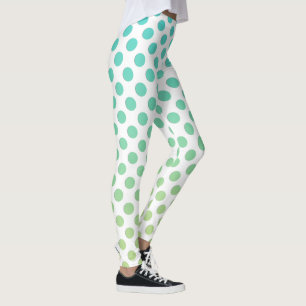 Legging Pontos de Ombre Turquesa