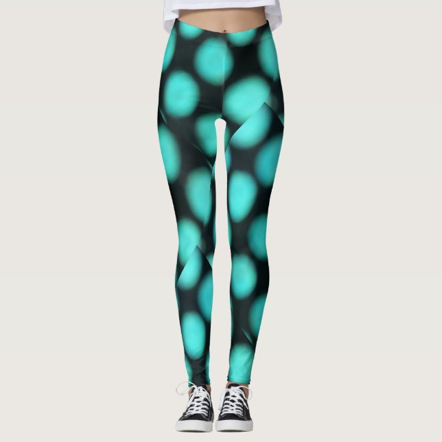 Legging Pontos do felpudo (Frente)