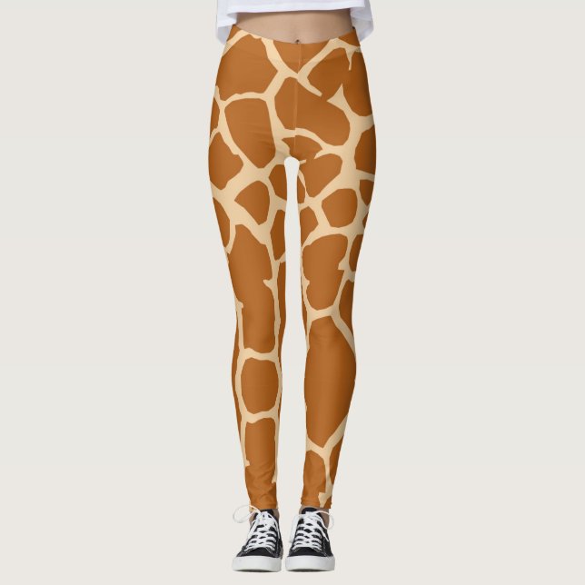 Legging Pontos do girafa do divertimento (Frente)
