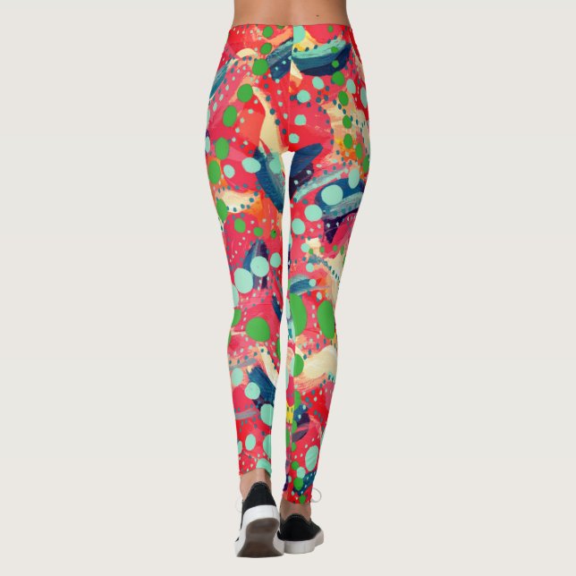 Legging Pontos felizes e Formas Reproduzíveis (Verso)