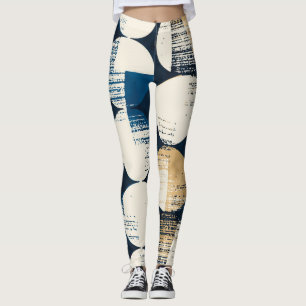 Legging Pontos Quebrados Por Aquarela, Efeito Tingido.