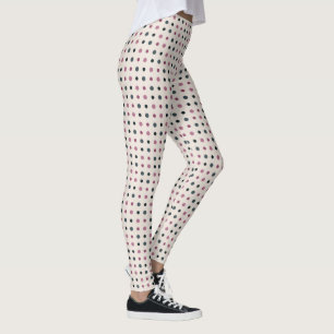 Legging Pontos Verdes e Rosa