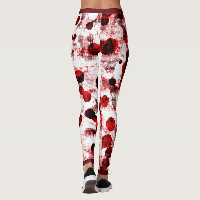 Legging Pontos vermelhos sujos (Verso)