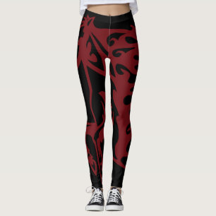 Legging Pony Horse Stallion Steed Rapid Red Line Art