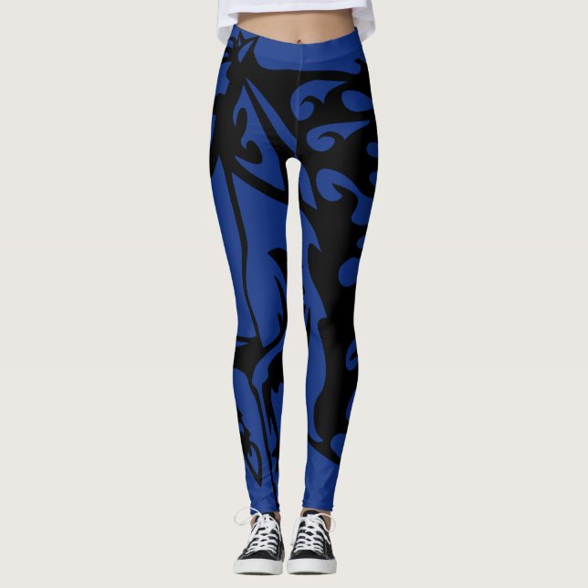 Legging Pony Horse Stallion Stening Lightning Blue Line Ar (Frente)