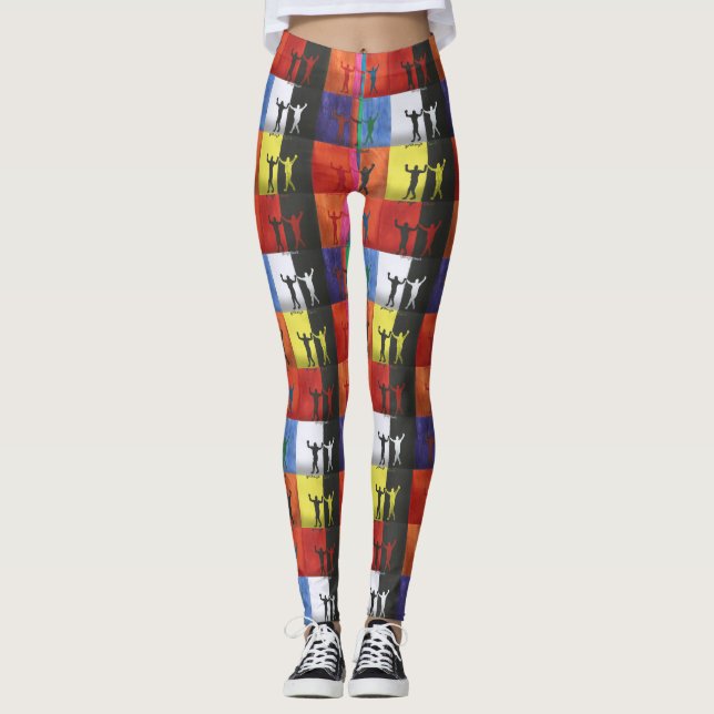 Legging Pop art no.1 by Yeshaya Dank - unity & harmony (Frente)