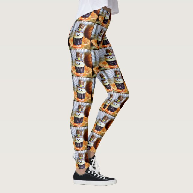 Legging Pop Art Pilgrim Cupcakes (Direita)