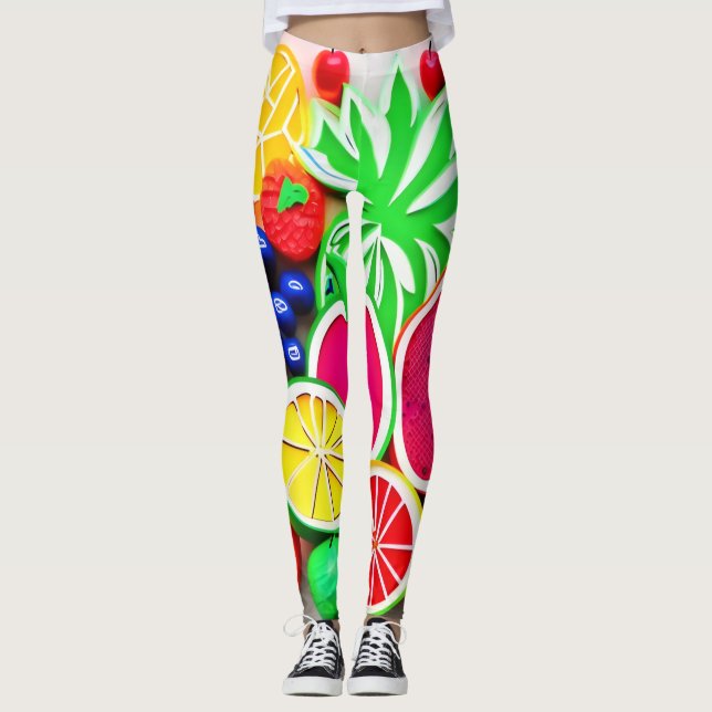 Legging Pop-Arte Colorida (Frente)