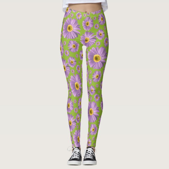 Legging Pop Daisy Purple (Frente)