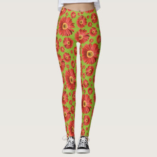 Legging Pop Daisy Red