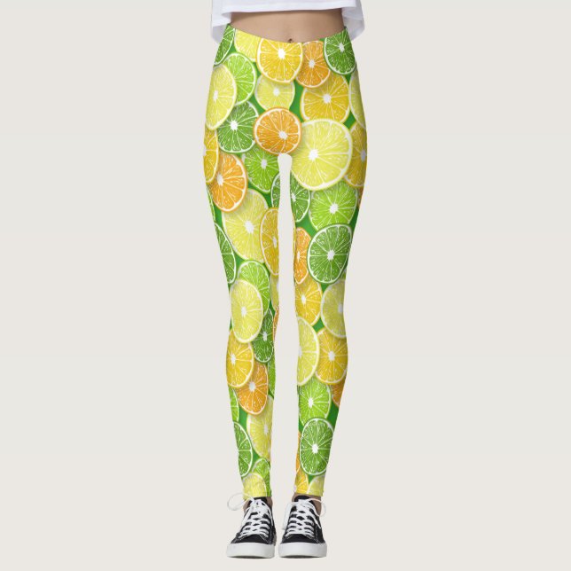Legging Pop de fatias de fruta Citrus art 3 (Frente)