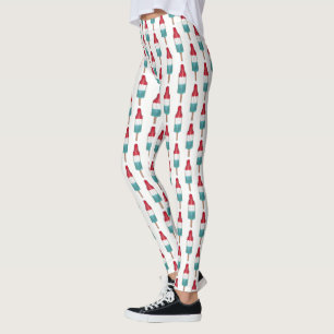 Legging Pop de Foguete Azul Branco Vermelho Picolé Patriót