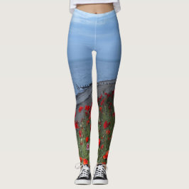 Legging Poppies e Oceano