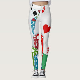 Legging Póquer do vinte-e-um do jogo de cartas do casino