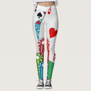 Legging Póquer do vinte-e-um do jogo de cartas do casino