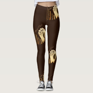 Legging Póquer dos cartões e das microplaquetas do