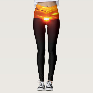 Legging pôr do sol intenso
