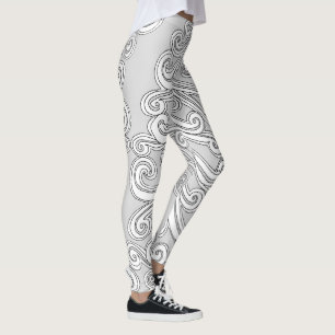 Legging Porta de salada girada em qualquer cor