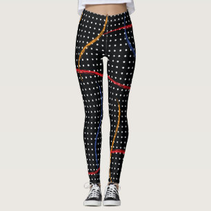 Legging Portas e Splatter de Pintura Retroativa
