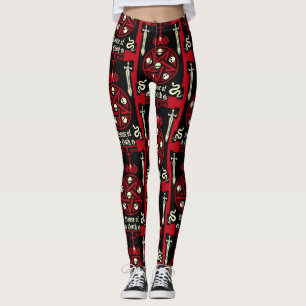 Legging Posto de Subcultura Gótica Punk