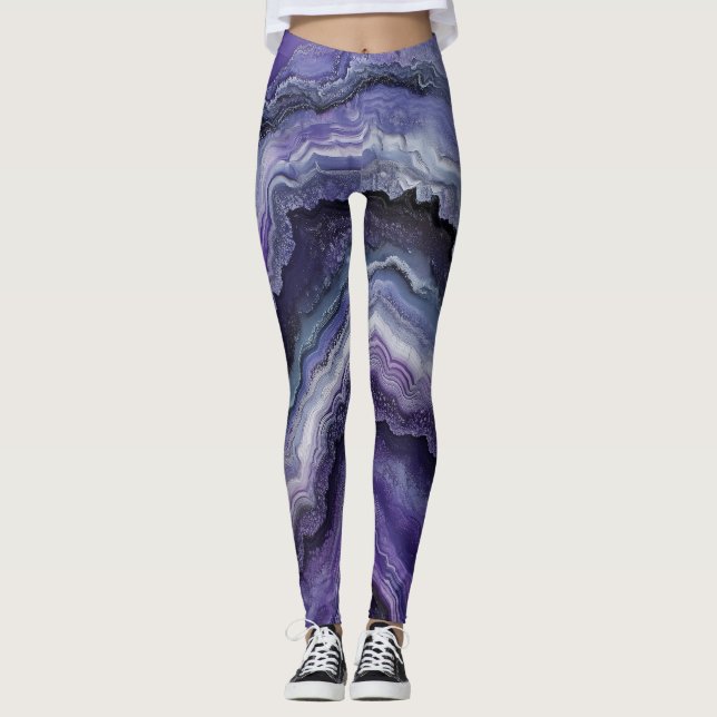 Legging Pour de Fluido Geodo Ametist (Frente)