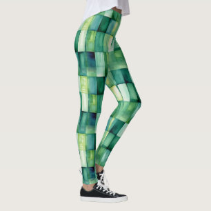 Legging Praças Pintadas Verdes