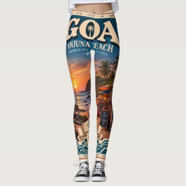 Legging praia de Anjuna Goa em seu melhor