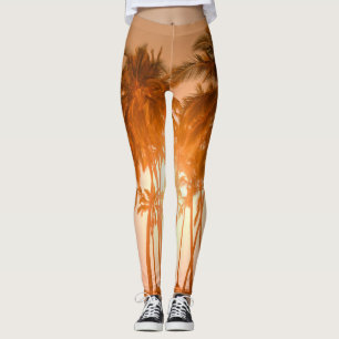 Legging Praia tropical: vista natural cênica