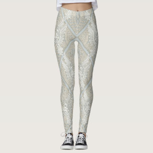 Legging prata do laço do pássaro do amor