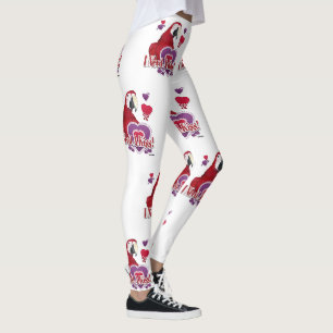 Legging Preciso De Um Papagaio Com Corações