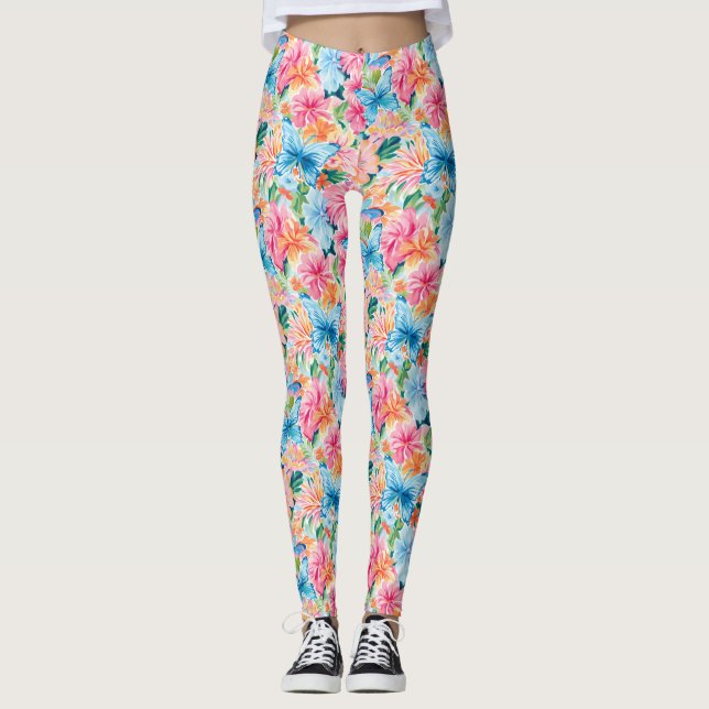 Legging Preppy Palm Beach Butterflies (Frente)