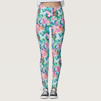 Legging Preppy Palm Beach Butterflies