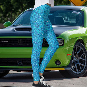 Legging Presente Brilho Azul Bebê Moderno Fofo