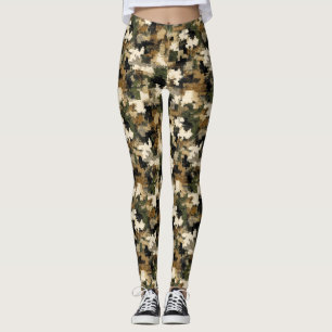 Legging Presente Camuflado Secret Santa Roupas de Ginásio