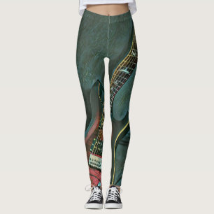 Legging presente de amantes de guitarra de músico