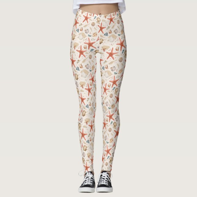 Legging Presente de Aniversário | A Beleza da Vida Marinha (Frente)