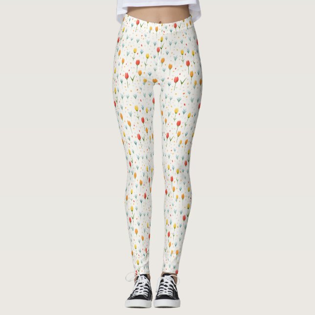 Legging Presente de aniversário | A Terra Ri Em Flores (Frente)