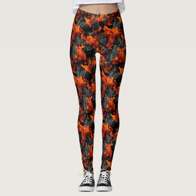 Legging Presente De Aniversário Da Mamãe Camuflado Colorid (Frente)