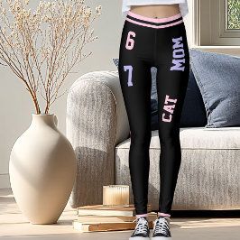 Legging Presente de Aniversário de 67 Anos para Gata Mãe D