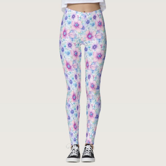 Legging Presente de Aniversário | Padrão Sem Costura com R (Frente)
