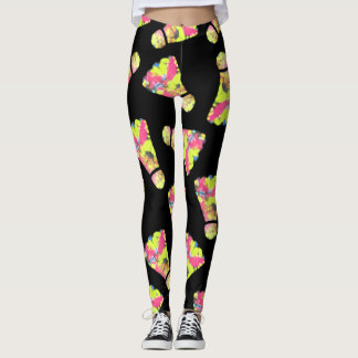 Legging Presente de Badminton Shuttlecock Art
