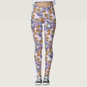 Legging presente de design de peixes para os gazers de est