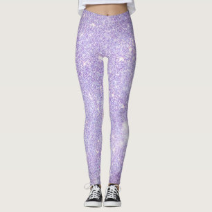 Legging Presente de Glitter Purple Lavanda Moderna