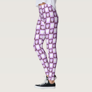 Legging Presente de São Valentim Plum Mauve Corações Celes